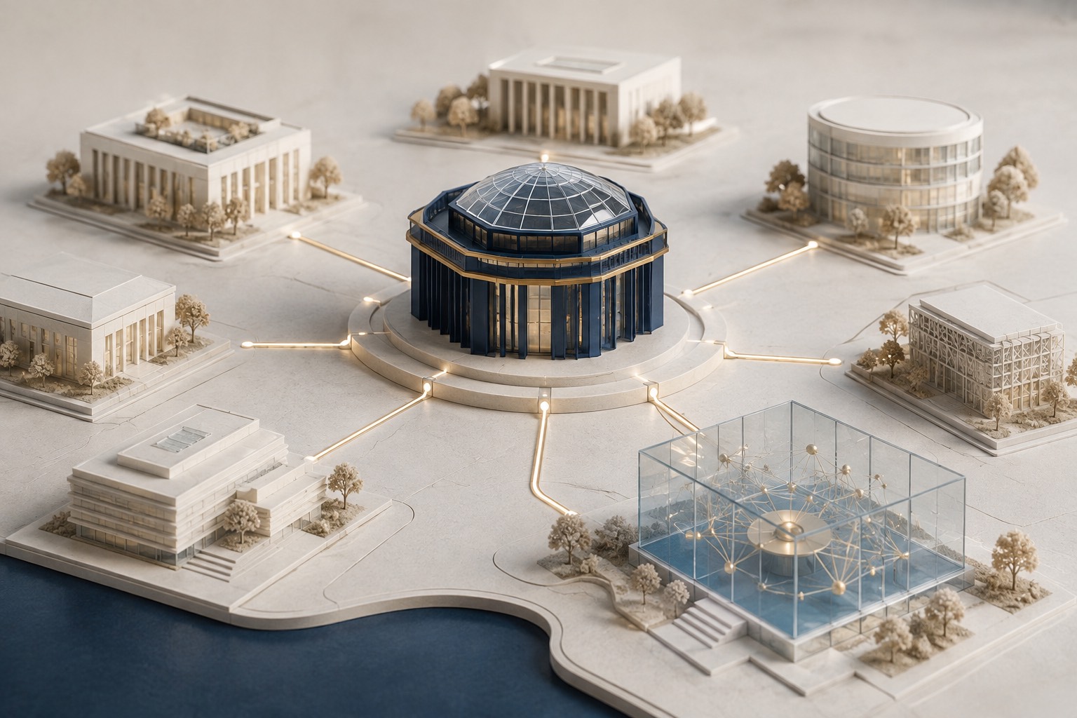 Architekturmodell eines vernetzten deutschen KI-Aufsichtssystems